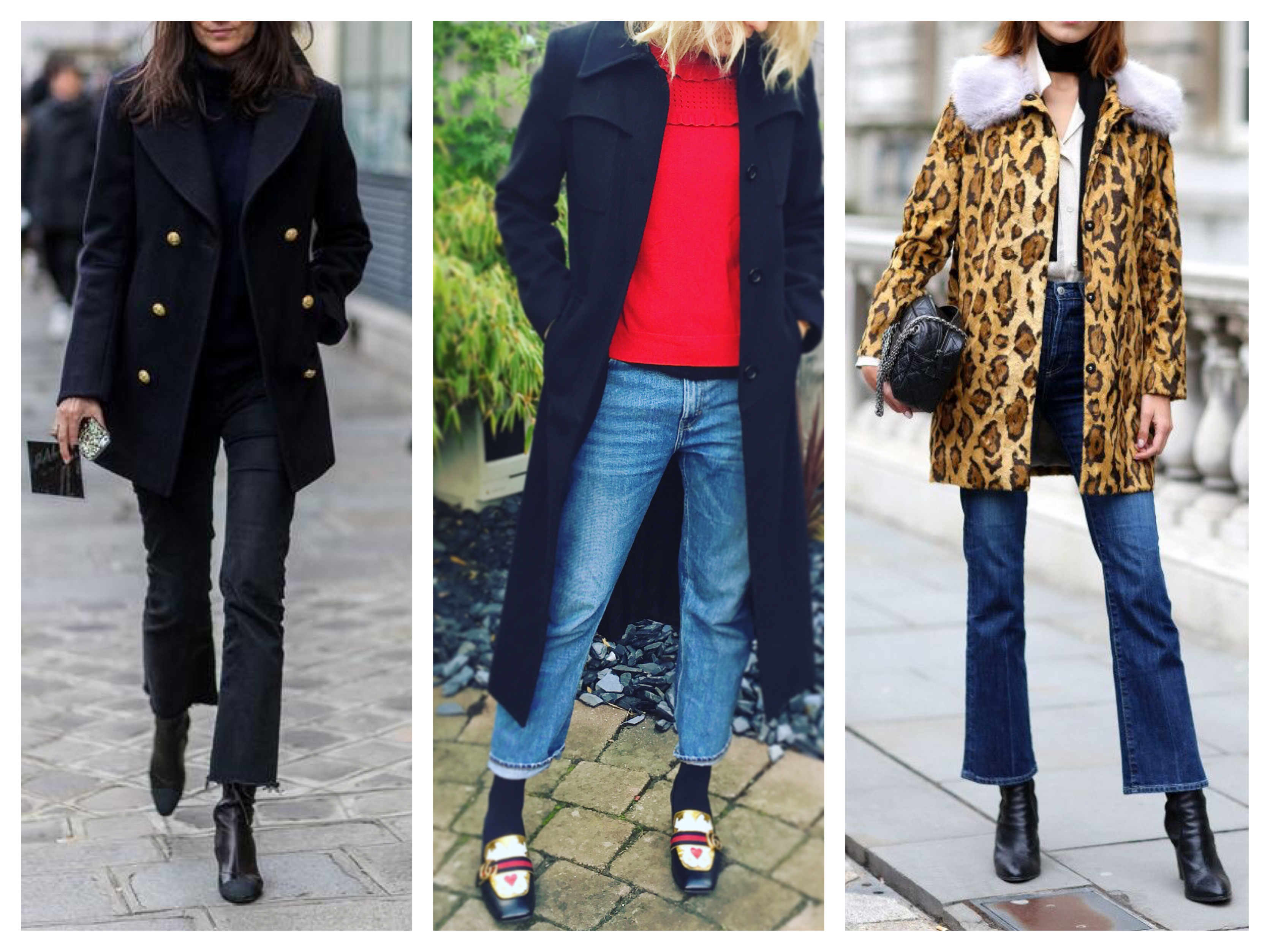 Crop flare jeans 