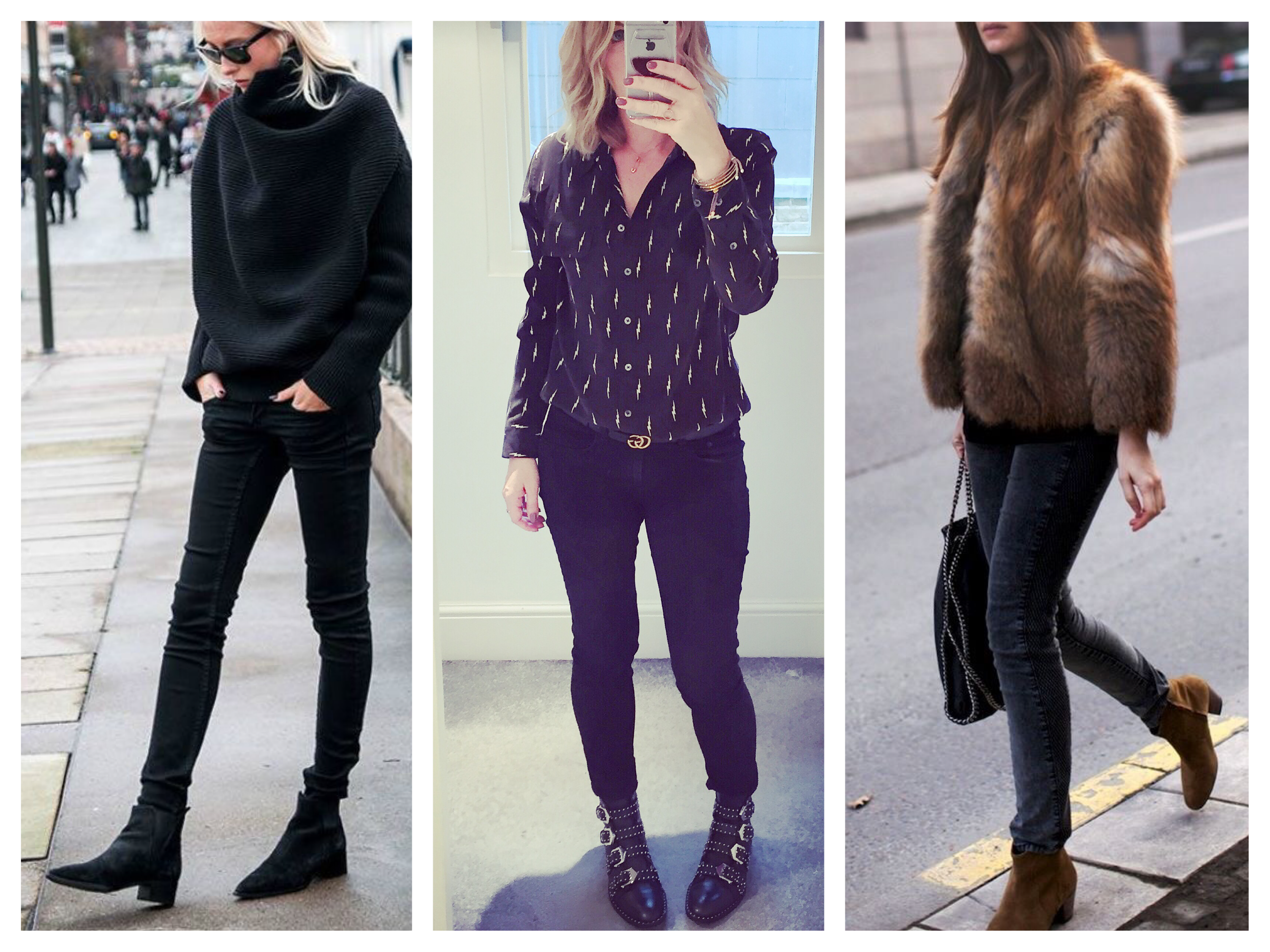 Black skinny jeans 