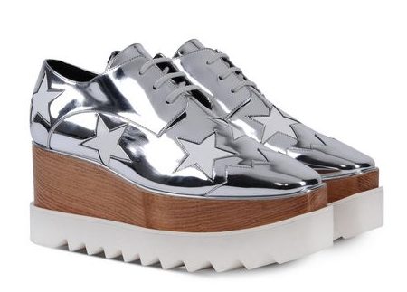Stella McCartney Silver Elyse shoes 