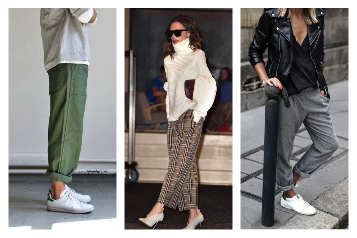 baggy trouser, checked trousers
