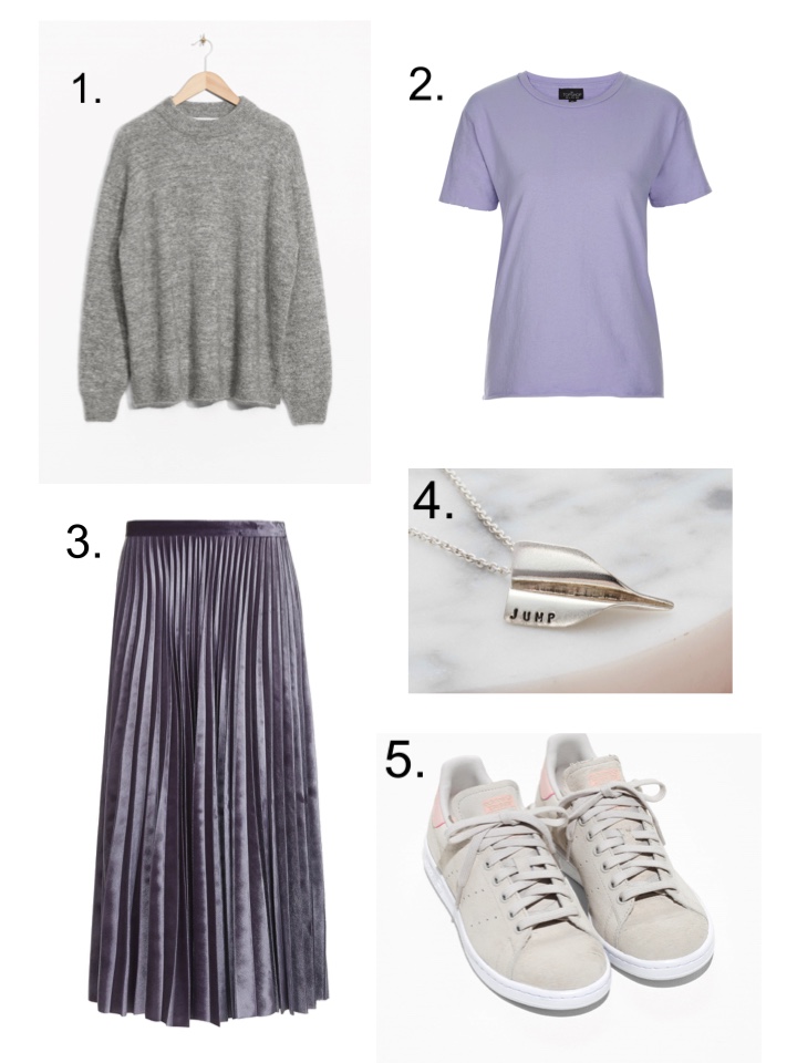 topshop velvet pleat skirt, posh totty airplane necklace