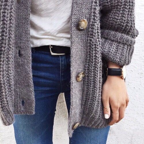 chunky knit cardigan 