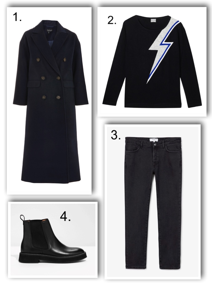 chunky boots, orwell & austen cashmere jumper 