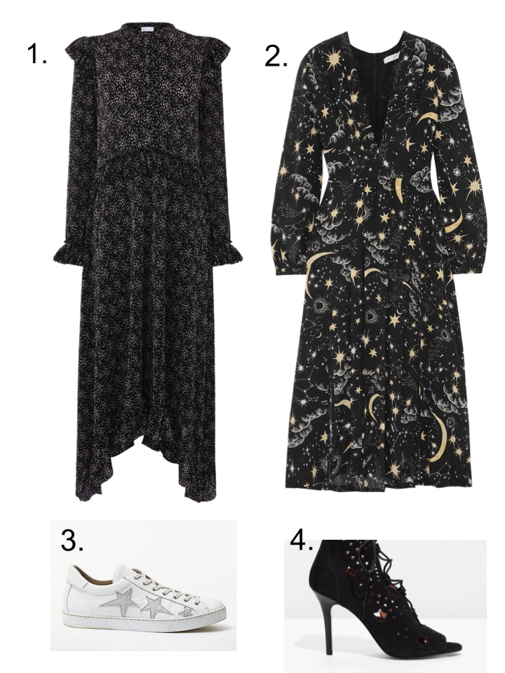rixo star dress, warehouse star dress