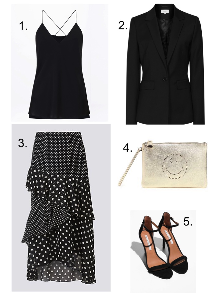 marks and spencer polka dot skirt 