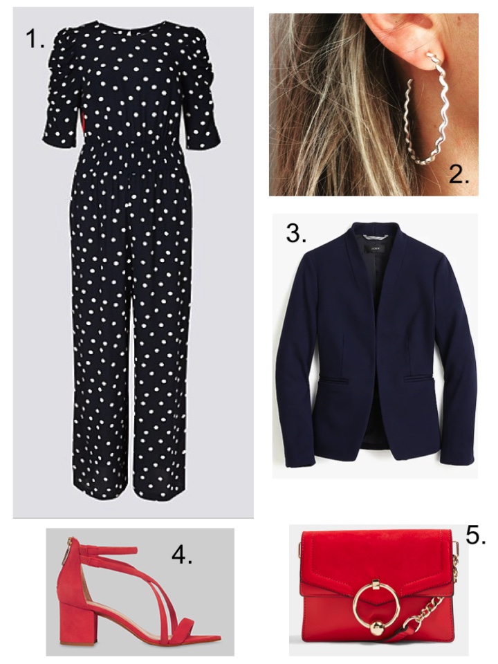 m&S Polka Dot Jumpsuit