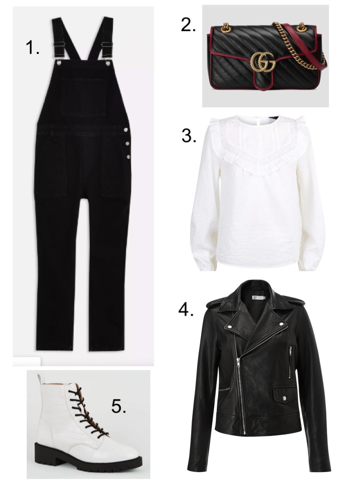 Top Shop Black dungarees all in one everyone 