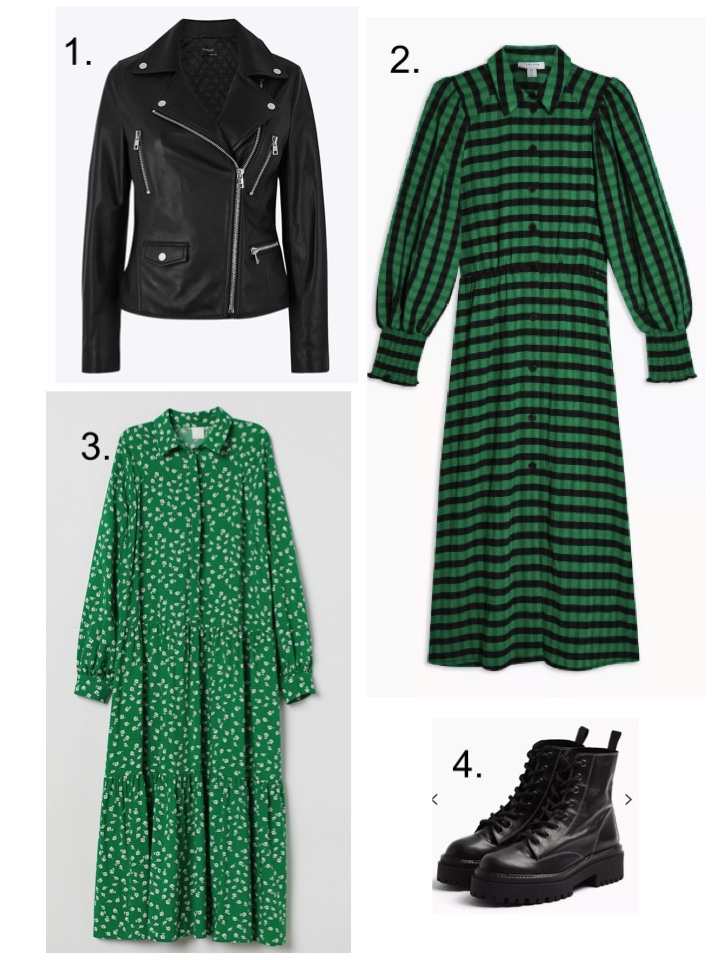 green shirt dress 