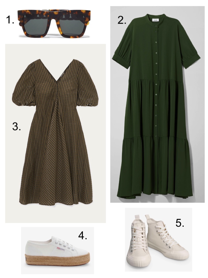 green dress khaki 