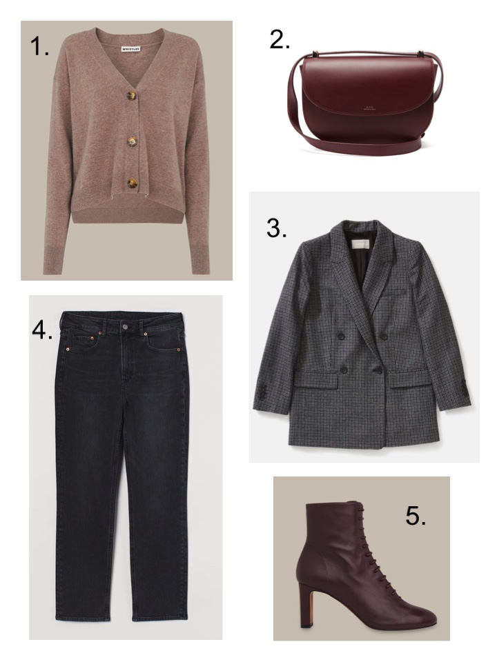  Whistles Cardigan, APC Bag, I WOULD GO OUT TONIGHT BUT I HAVEN'T GOT A STITCH TO WEAR