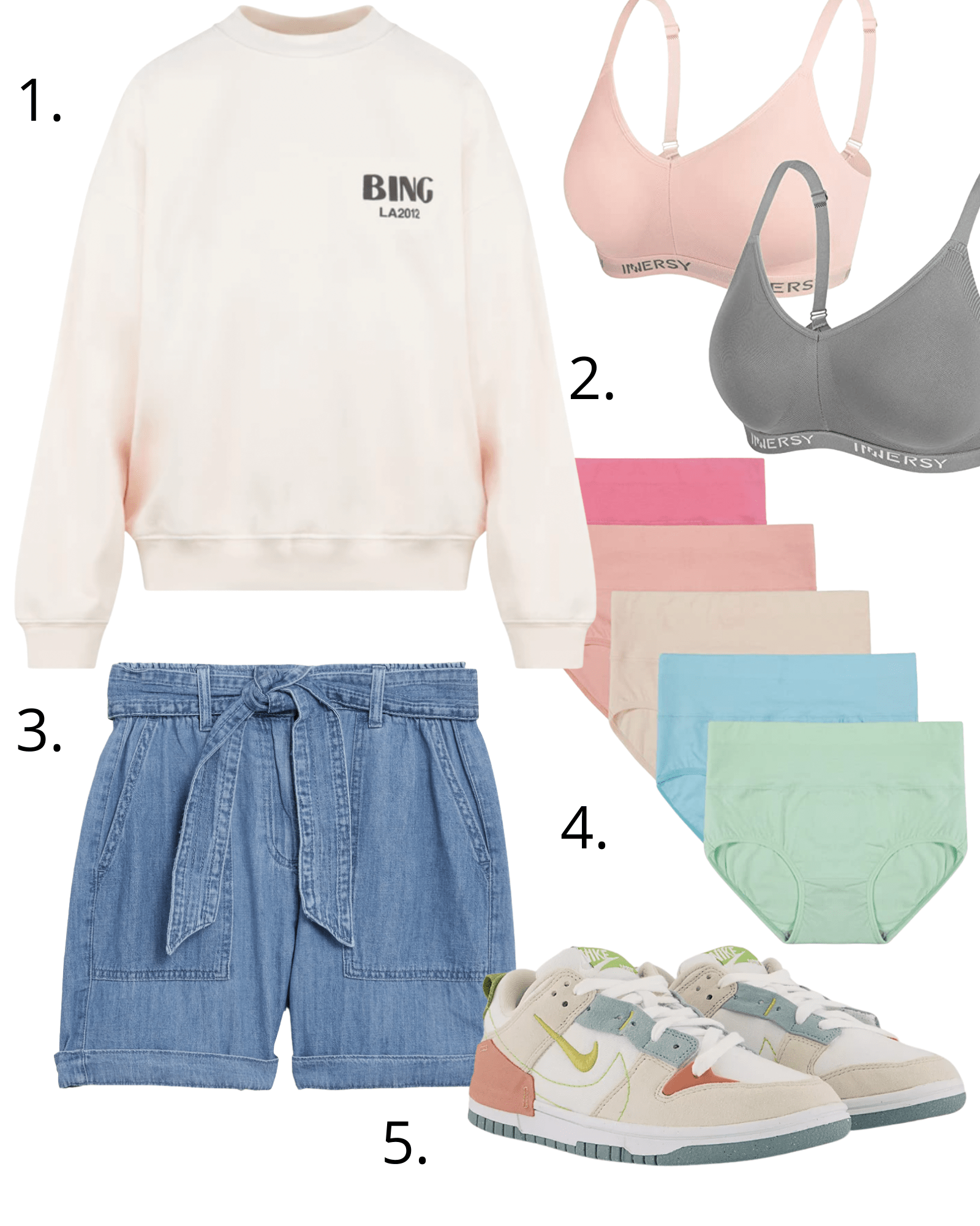 six outfits for slightly warmer weather 