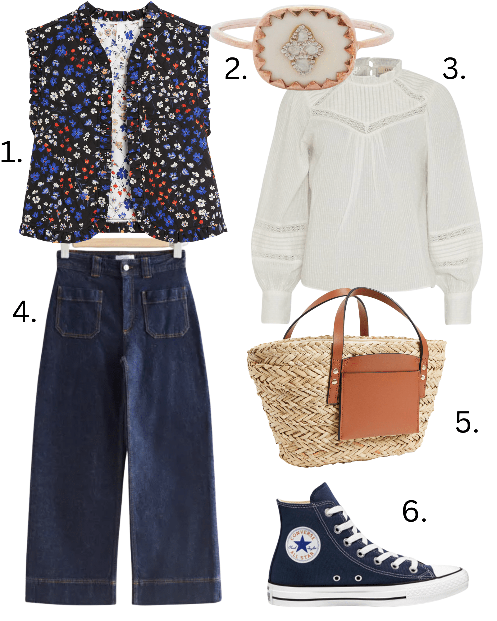 What to wear with your wide leg jeans (or flares)