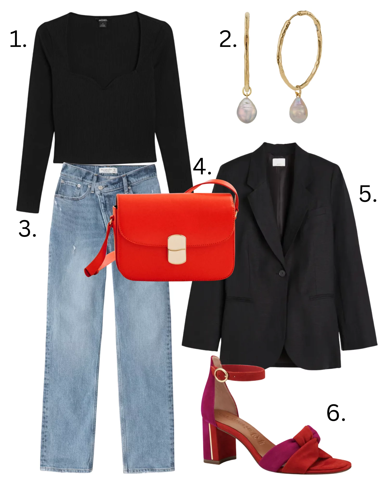 Six smart/casual outfits 