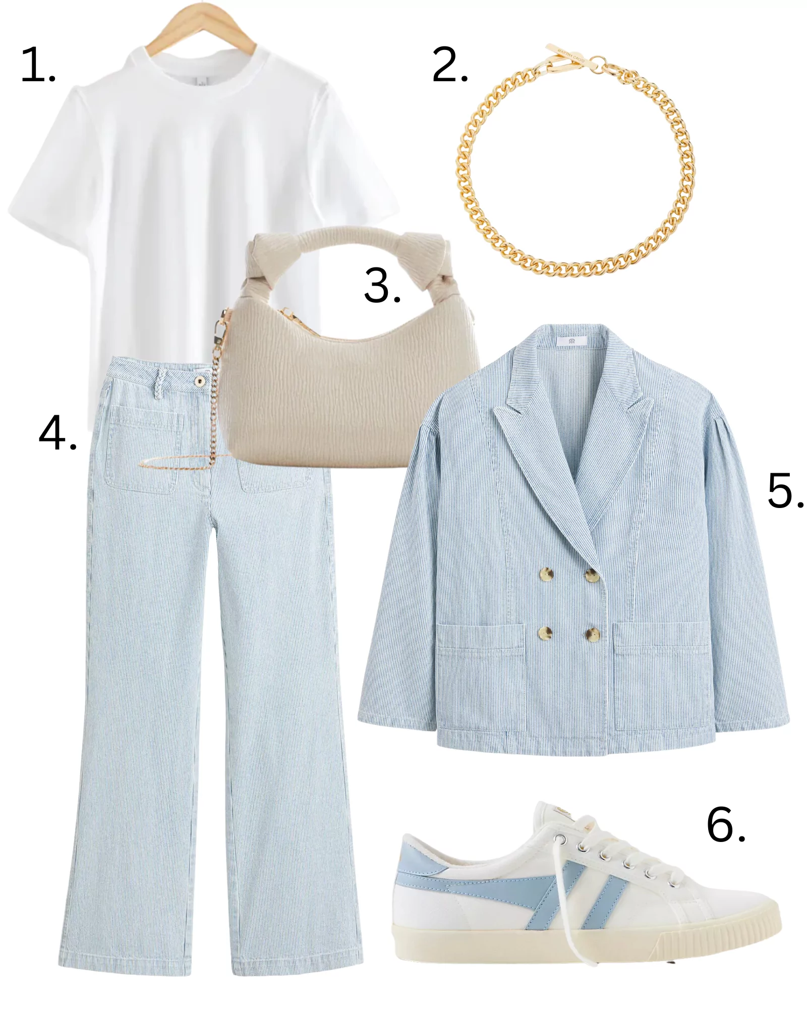 Six smart/casual outfits 