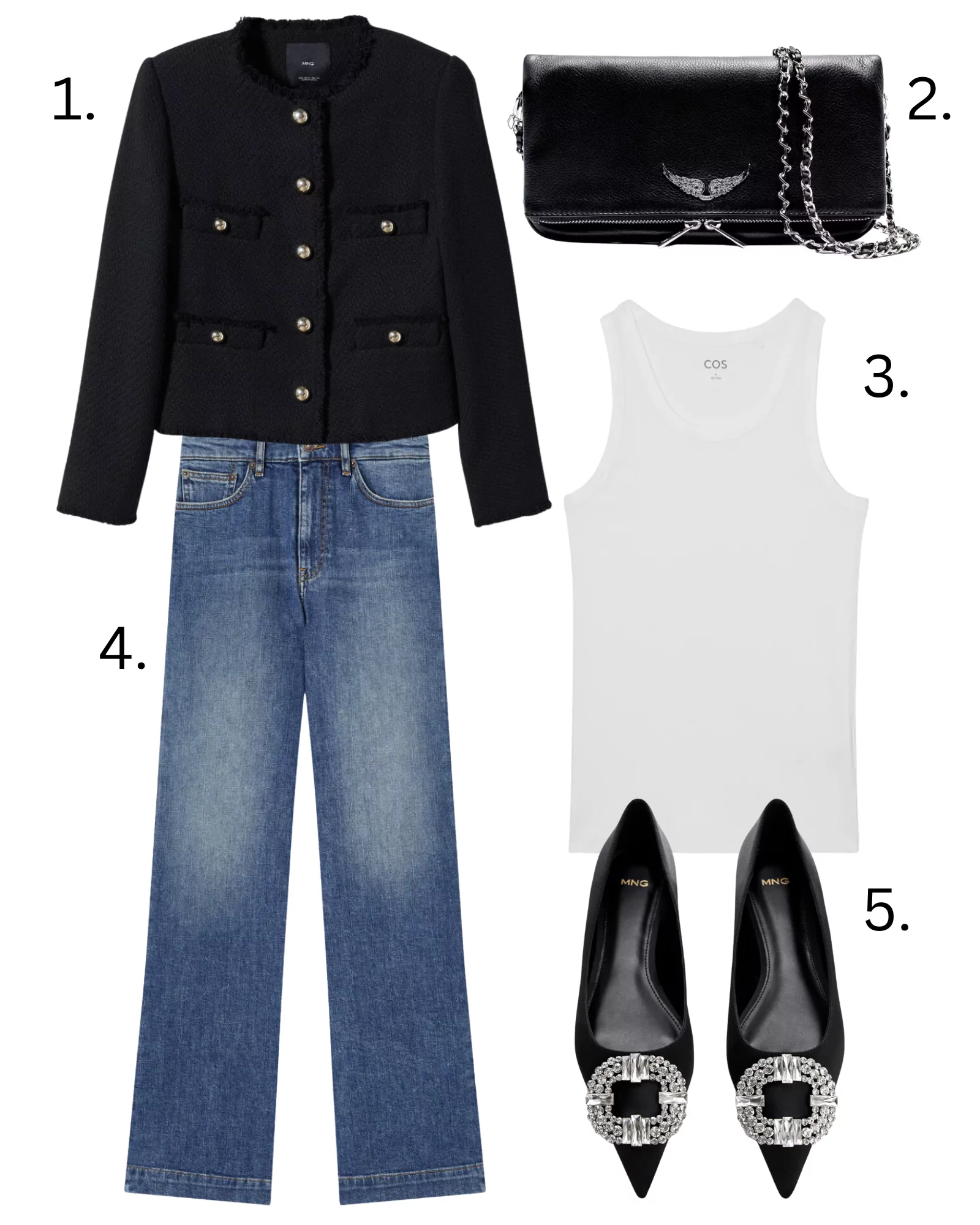 Six smart/casual outfits 