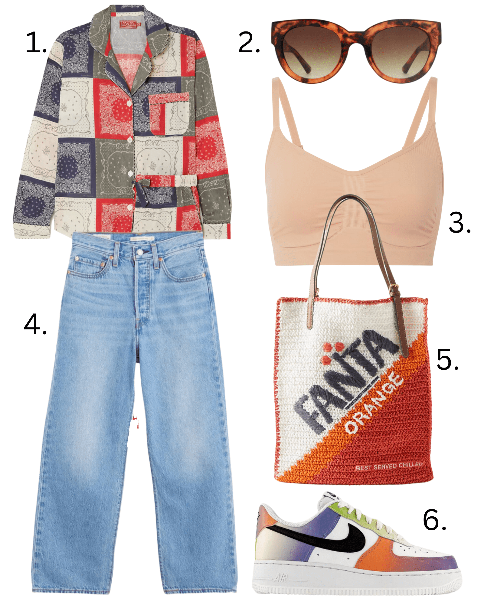 Six outfit ideas all in the sale 