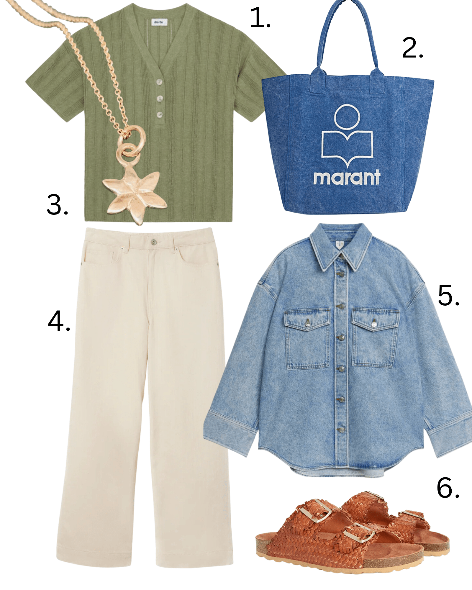 Denim for days, cream jeans, denim shirt 