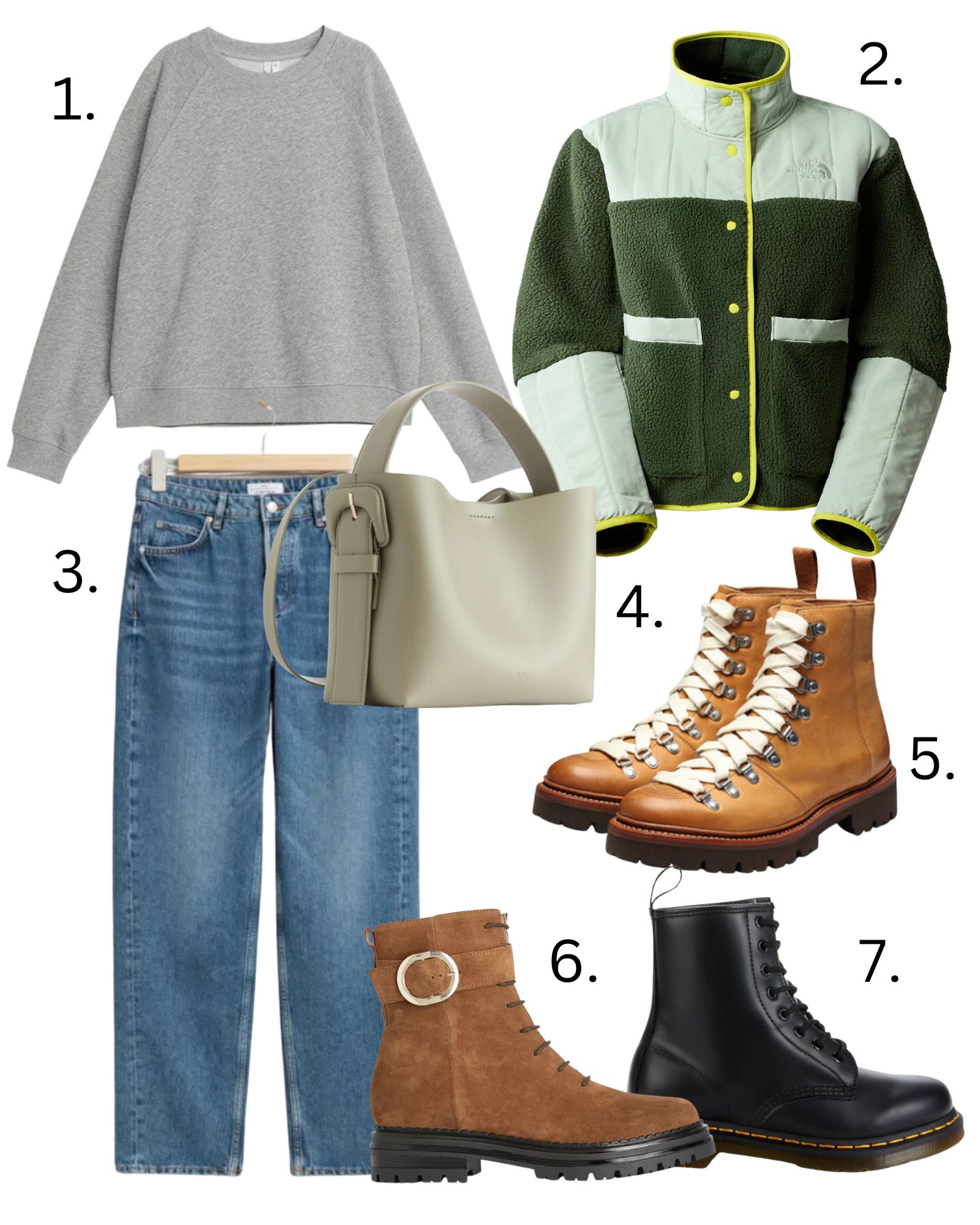 chunky boots and jeans 