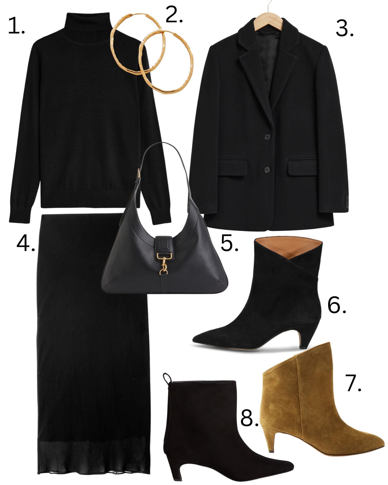 heeled ankle boots and maxi skirts 