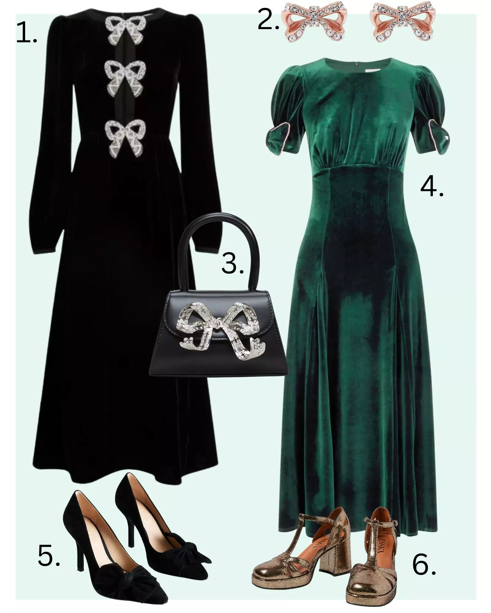 party season outfit ideas, velvet dresses 