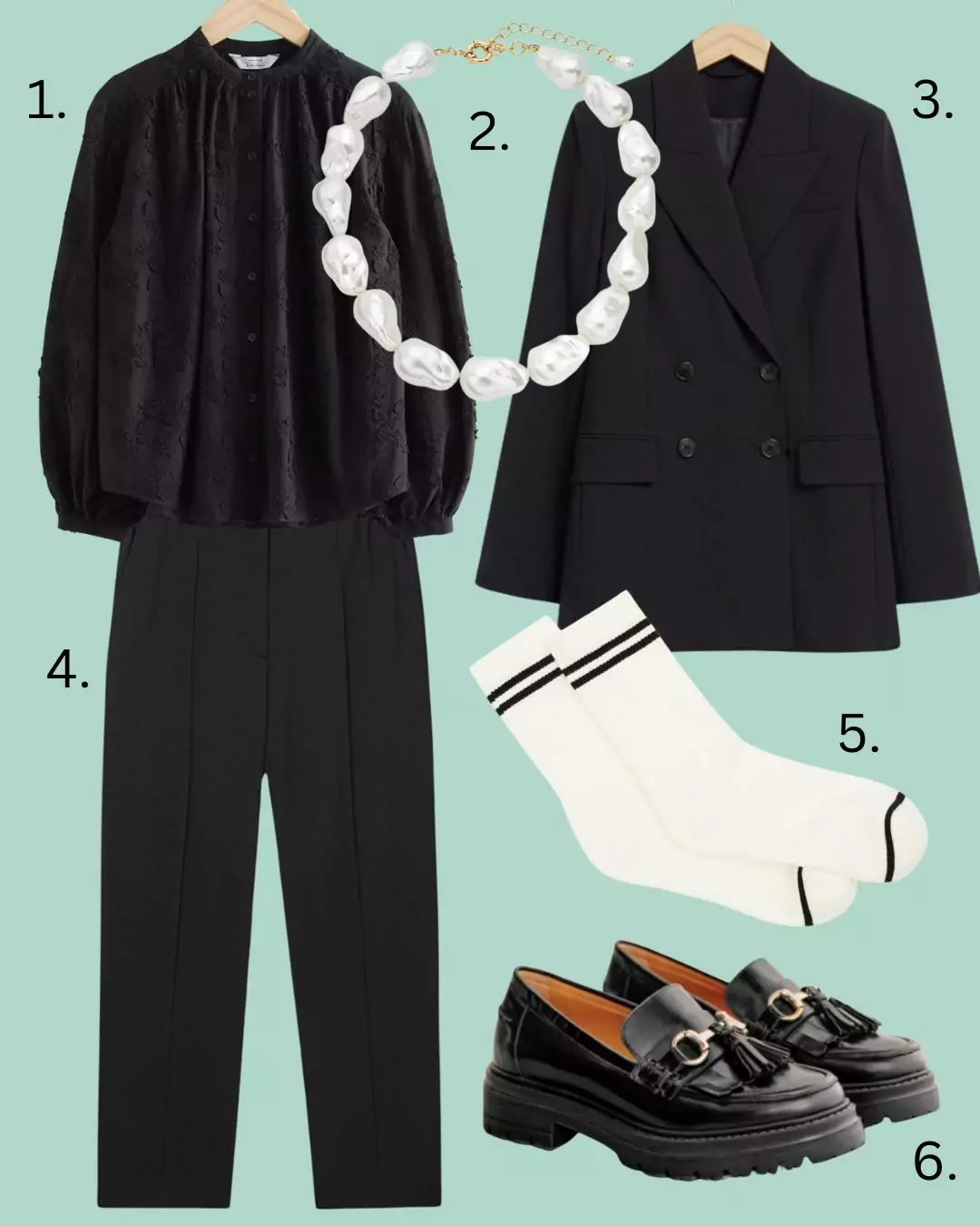 Gucci look, black suit 