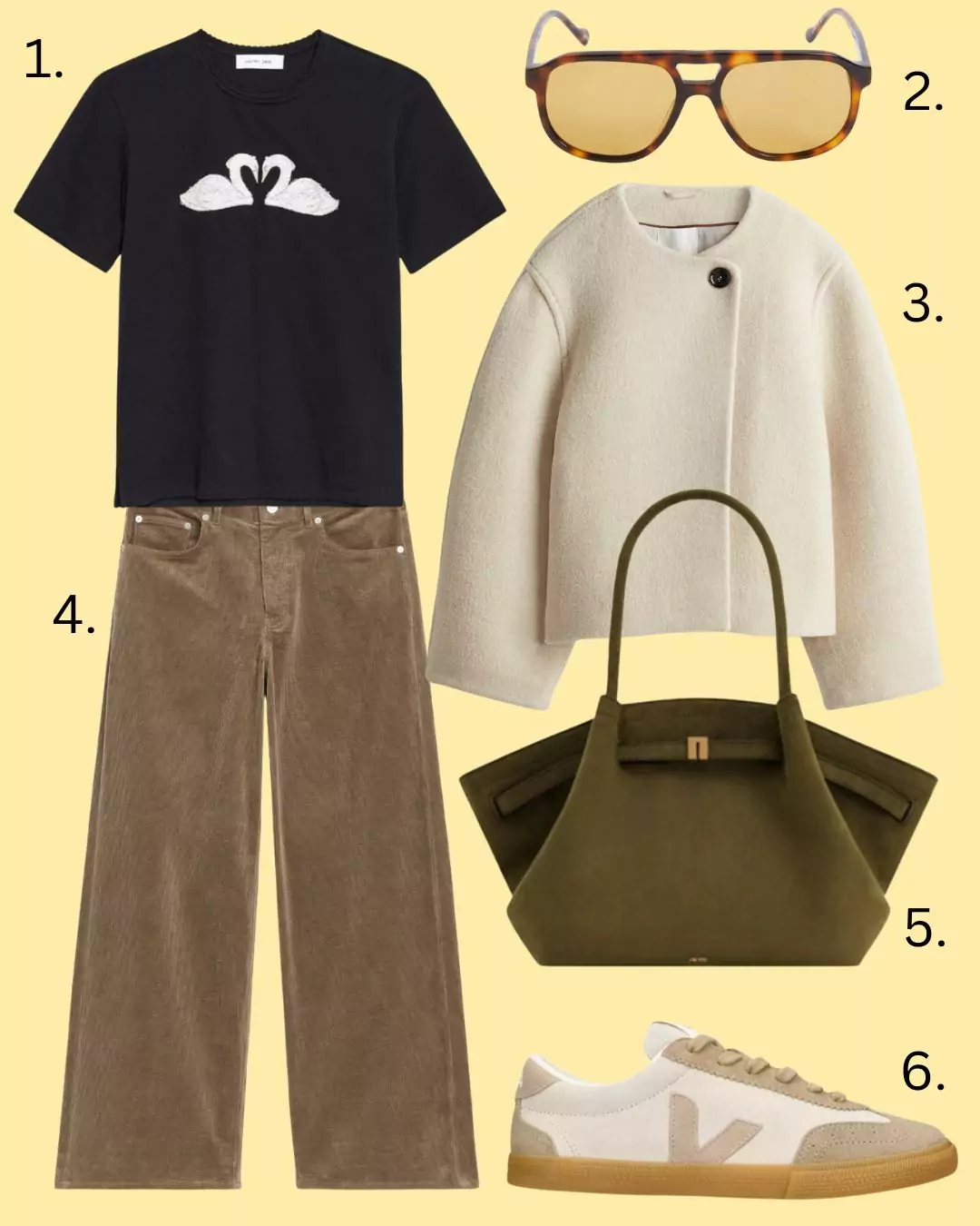 earth tone, brown cord trousers 