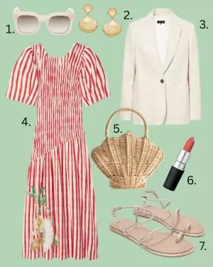 blouses, baskets bags and summer blazers 
