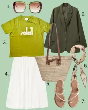 blouses, baskets bags and summer blazers 